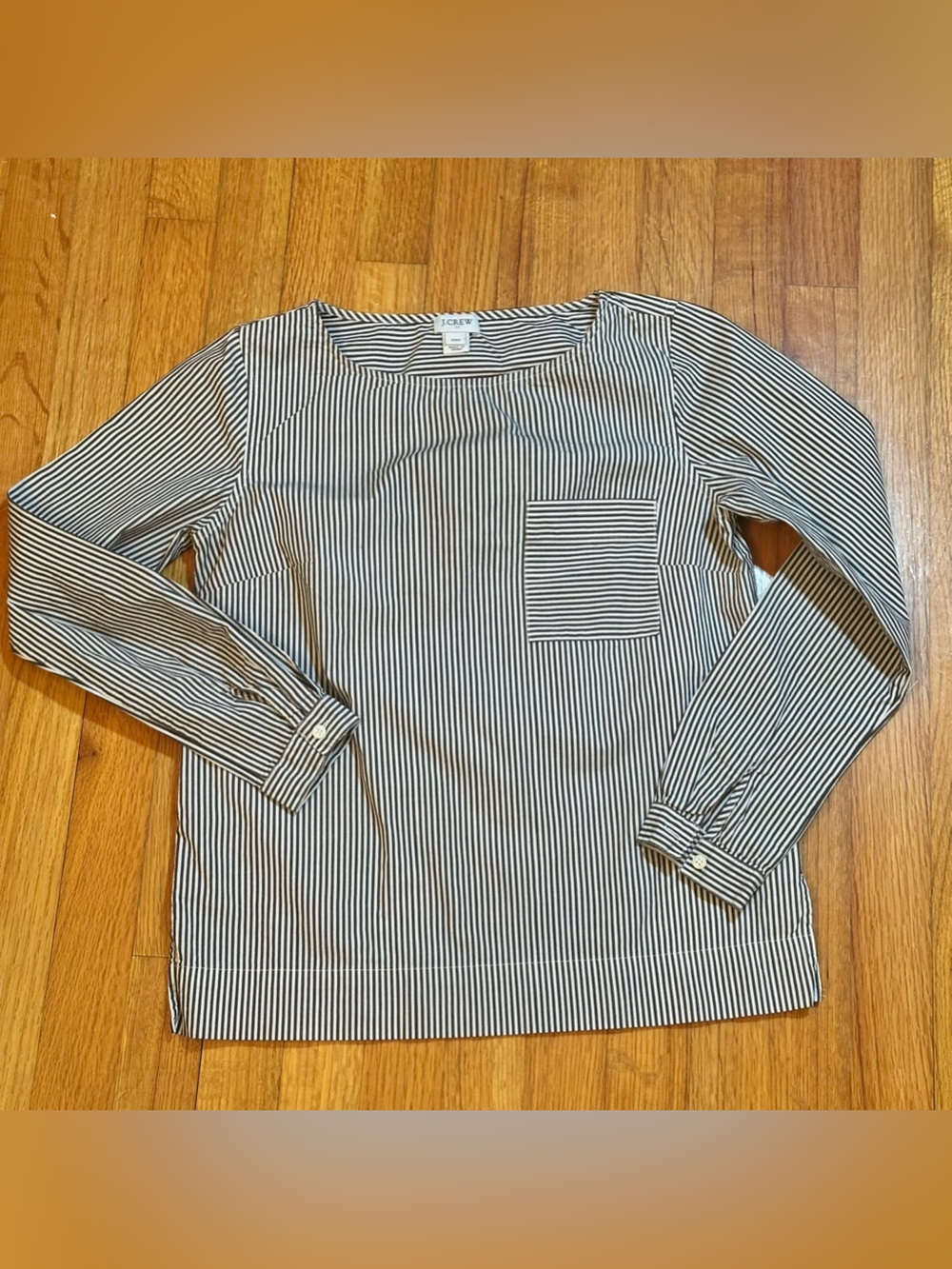 J.Crew black-and-white striped pocket size XXS (c3)